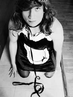 sissy maid B&W