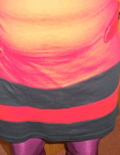 Rot - schwarz und rot-lila Strumpfhose