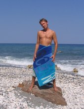 blue towel